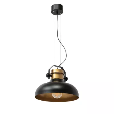Moderne Pendelleuchte STEALLE – Schwarz/Gold