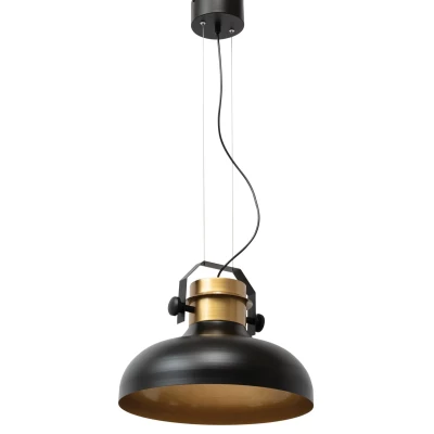 Moderne Pendelleuchte STEALLE – Schwarz/Gold