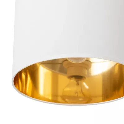 Skandinavischer Hängeleuchter VESPILLO – weiß/gold
