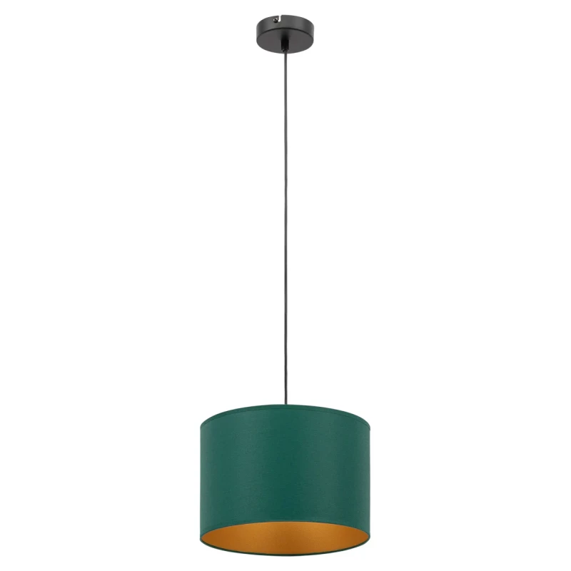 Skandinavischer Hängeleuchter VESPILLO – grün/gold/schwarz