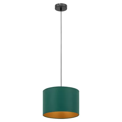 Skandinavischer Hängeleuchter VESPILLO – grün/gold/schwarz