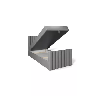 Boxspringbett Einzelbett 100x200 VANTARA 2 - dunkelbraun