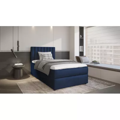 Amerikanisches Einzelbett 90x200 KAIVA 1 - blau