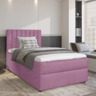 Amerikanisches Einzelbett 90x200 KAIVA 1 - rosa