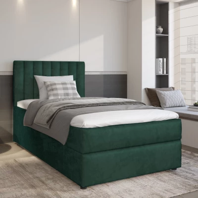Amerikanisches Einzelbett 80x200 KAIVA 2 - grün