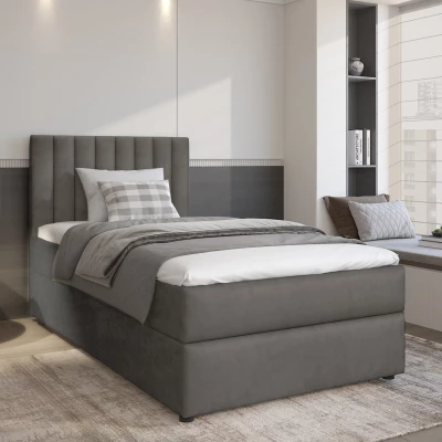 Amerikanisches Einzelbett 80x200 KAIVA 1 - grau