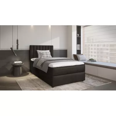 Amerikanisches Einzelbett 90x200 KAIVA 1 - schwarz