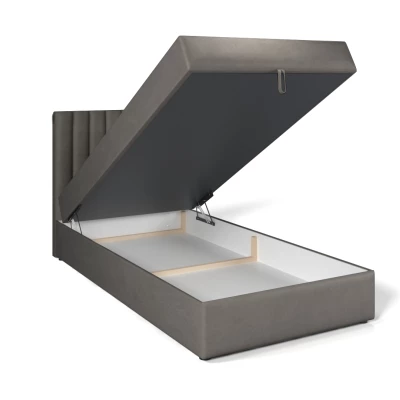 Amerikanisches Einzelbett 100x200 KAIVA 1 - schwarz