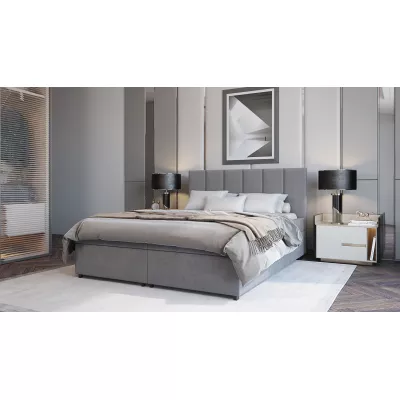 Hotel-Doppelbett 160x200 LUNARIA 1 - grau