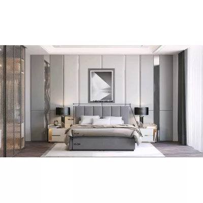 Hotel-Doppelbett 180x200 LUNARIA 2 - grau