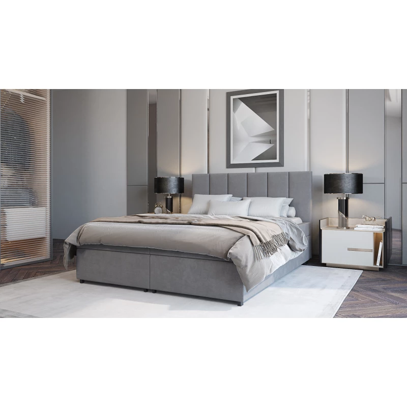 Hotel-Doppelbett 180x200 LUNARIA 2 - grau
