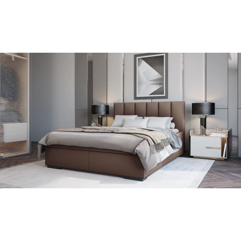 Hotel-Doppelbett 140x200 LUNARIA 2 - braun