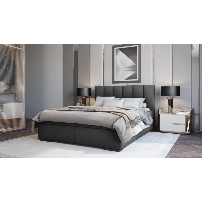 Hotel-Doppelbett 140x200 LUNARIA 2 - schwarz