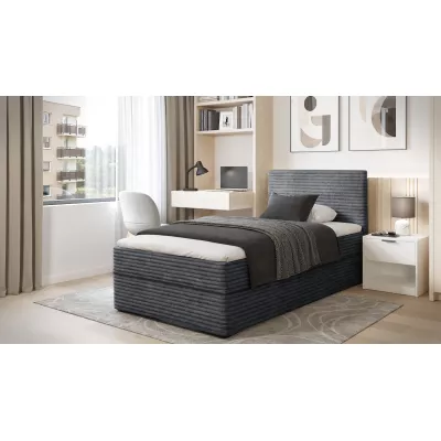 Einzelbett 90x200 ORVEXA 2 - grau