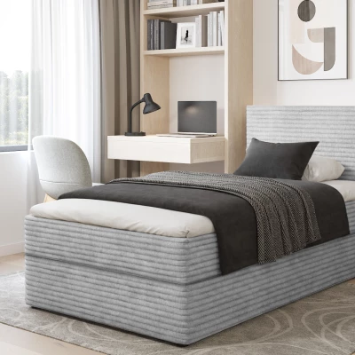 Einzelbett Continental 100x200 ORVEXA 1 - hellgrau
