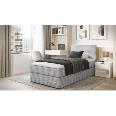 Einzelbett Continental 100x200 ORVEXA 2 - hellgrau