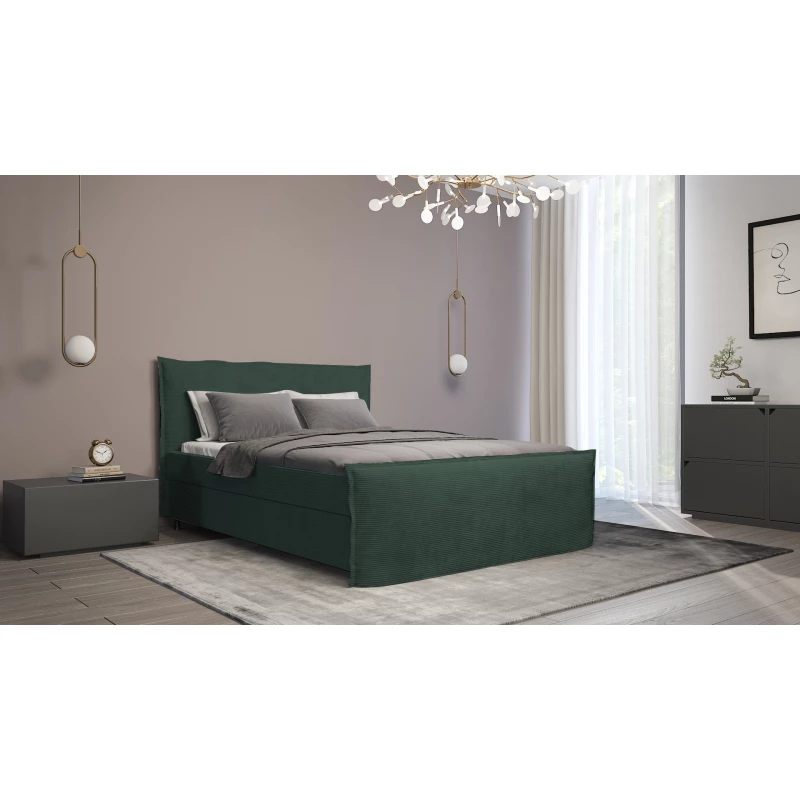 Boxspringbett 140x200 NAVERA 1 - grün