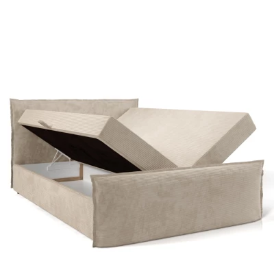 Boxspringbett 140x200 NAVERA 2 - schwarz