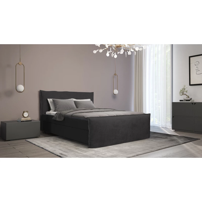 Boxspringbett 180x200 NAVERA 2 - schwarz