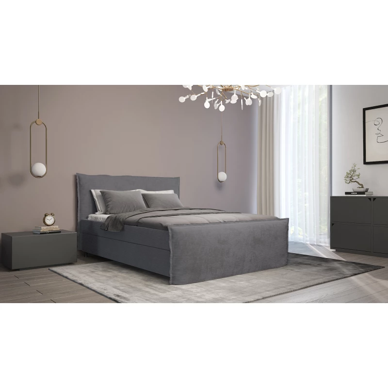 Boxspringbett 180x200 NAVERA 1 - grau