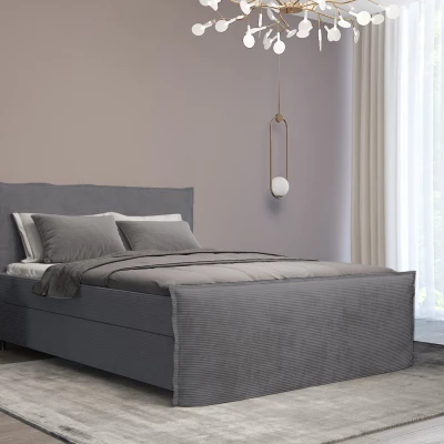 Boxspringbett 160x200 NAVERA 2 - grau