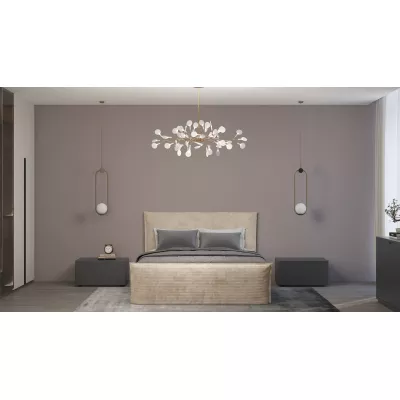 Boxspringbett 160x200 NAVERA 1 - Beige