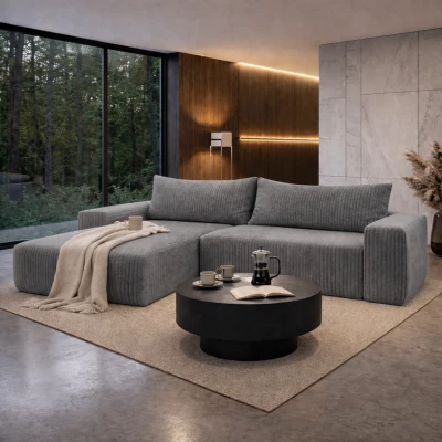 ASTRAD Schlafsofa mit Stauraum – Dunkelgrau