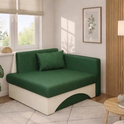 Kinderschlafsofa URBAS - grün / hellbeige