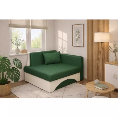 Kinderschlafsofa URBAS - grün / hellbeige