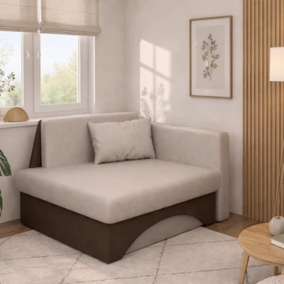Kinderschlafsofa URBAS - beige/braun