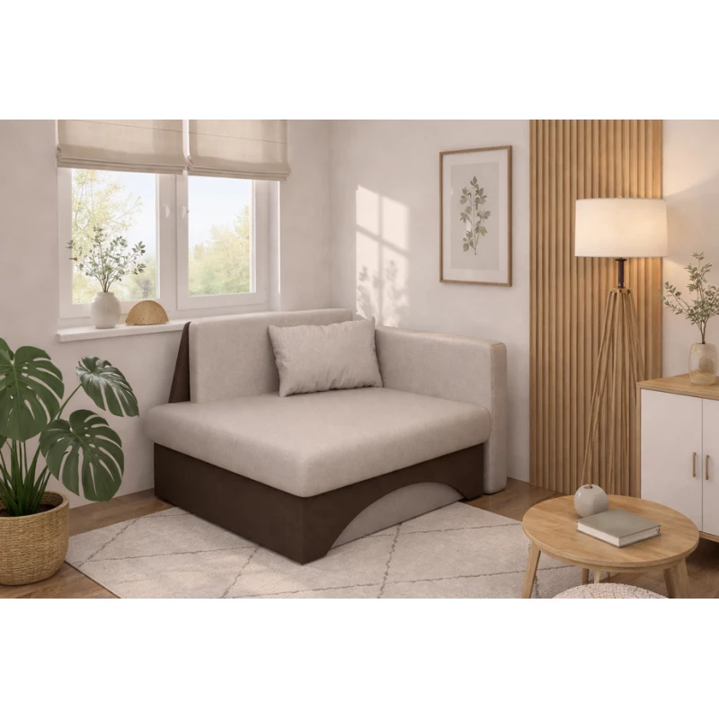 Kinderschlafsofa URBAS - beige/braun