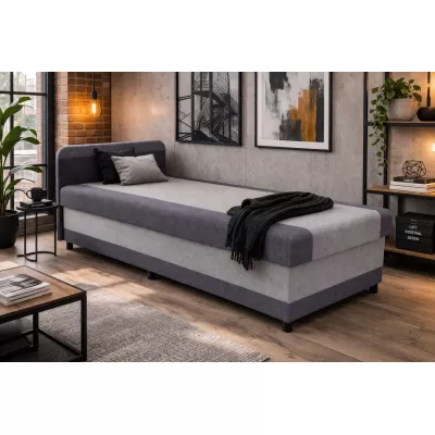 Tagesbett mit Stauraum 80x200 OSIRES - Dunkelgrau / Hellgrau