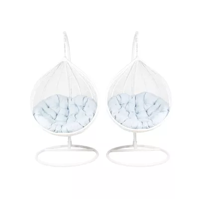 Set Hängesessel für den Garten DADO - weiß