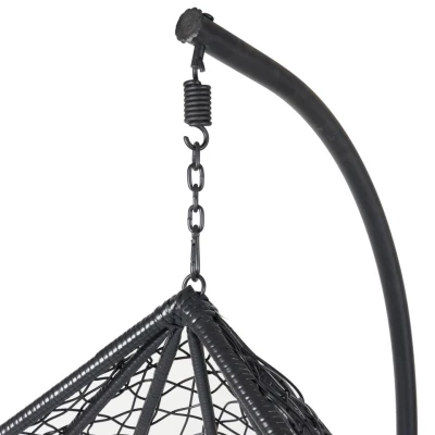 Set Hängesessel für den Garten DADO - schwarz
