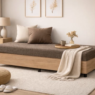 Tagesbett 80x200 ELUNES - braun