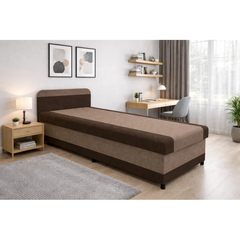 Einzel-Tagesbett 80x200 MOVES - beige/braun