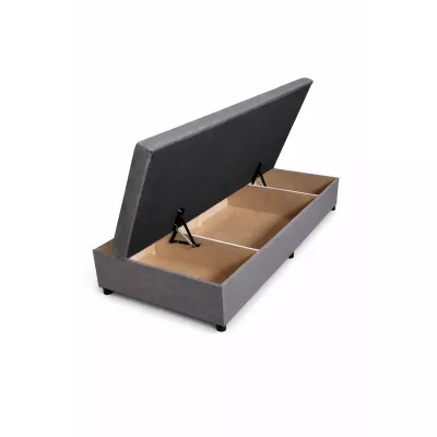 Tagesbett mit Stauraum 80x200 ARVENZA - Dunkelgrau/Hellgrau