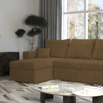 Schlafsofa mit Stauraum ZEPHYRA - braun