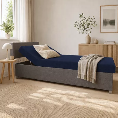 Verstellbares Tagesbett mit Stauraum 110x200 ORNOVA - blau/schwarz