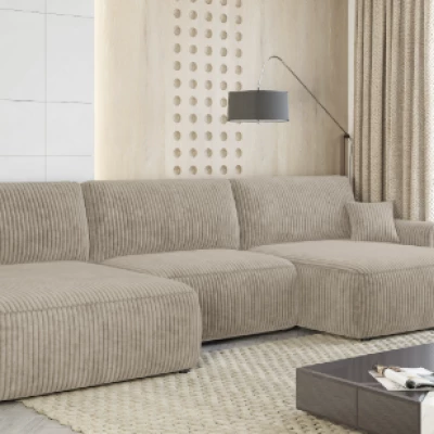 Große Sofagarnitur für U ISMENA - beige