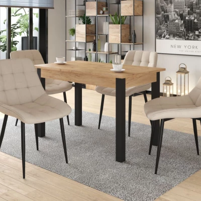 MALDA Polstersessel – beige/schwarz
