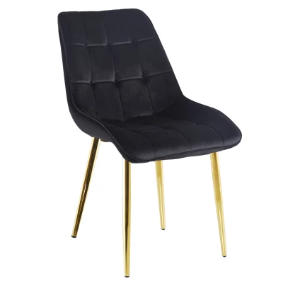 MALDA Polstersessel – Schwarz/Gold