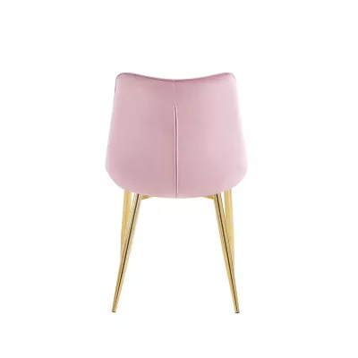 MALDA Polstersessel – rosa/gold