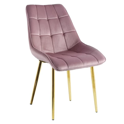 MALDA Polstersessel – rosa/gold