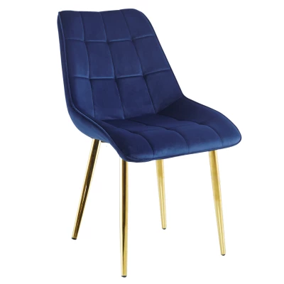 MALDA Polstersessel – blau/gold