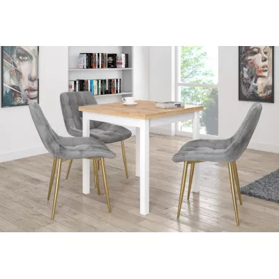 MALDA Polstersessel – grau/gold