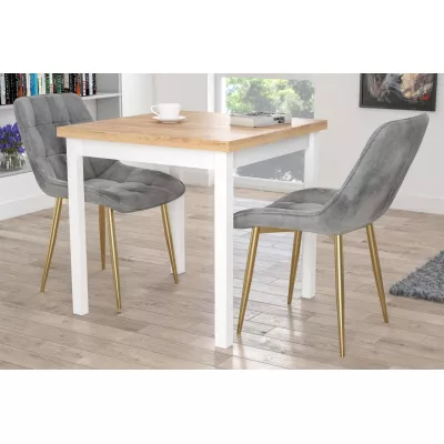 MALDA Polstersessel – grau/gold