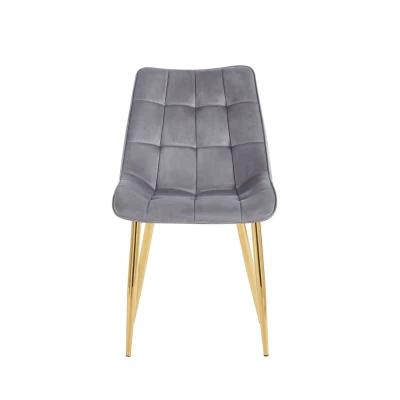 MALDA Polstersessel – grau/gold