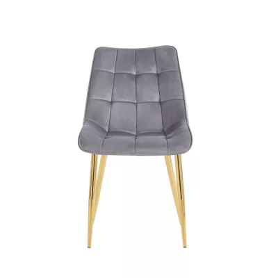 MALDA Polstersessel – grau/gold