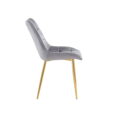 MALDA Polstersessel – grau/gold